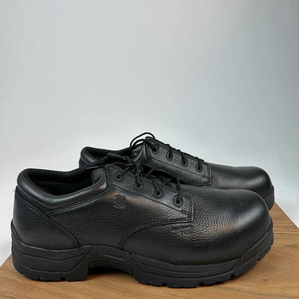 New Mens Carolina CA9538 Black Leather Oxford Composite Toe Shoes Sz 15 D